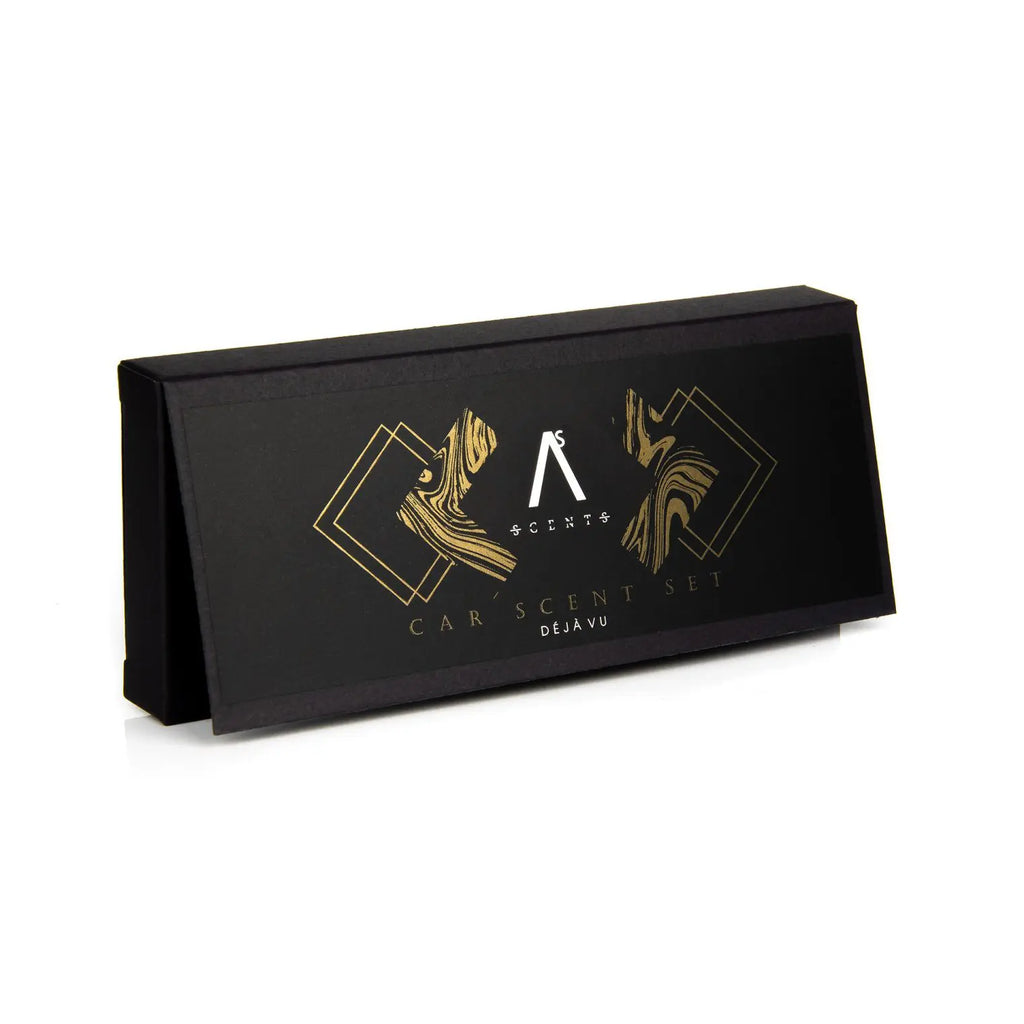 ASScents kvapų rinkinys automobiliui Madamme Mystique. Natūralios odos kortelė+10 ml purškiklis - kvapai-Damų Kampelis