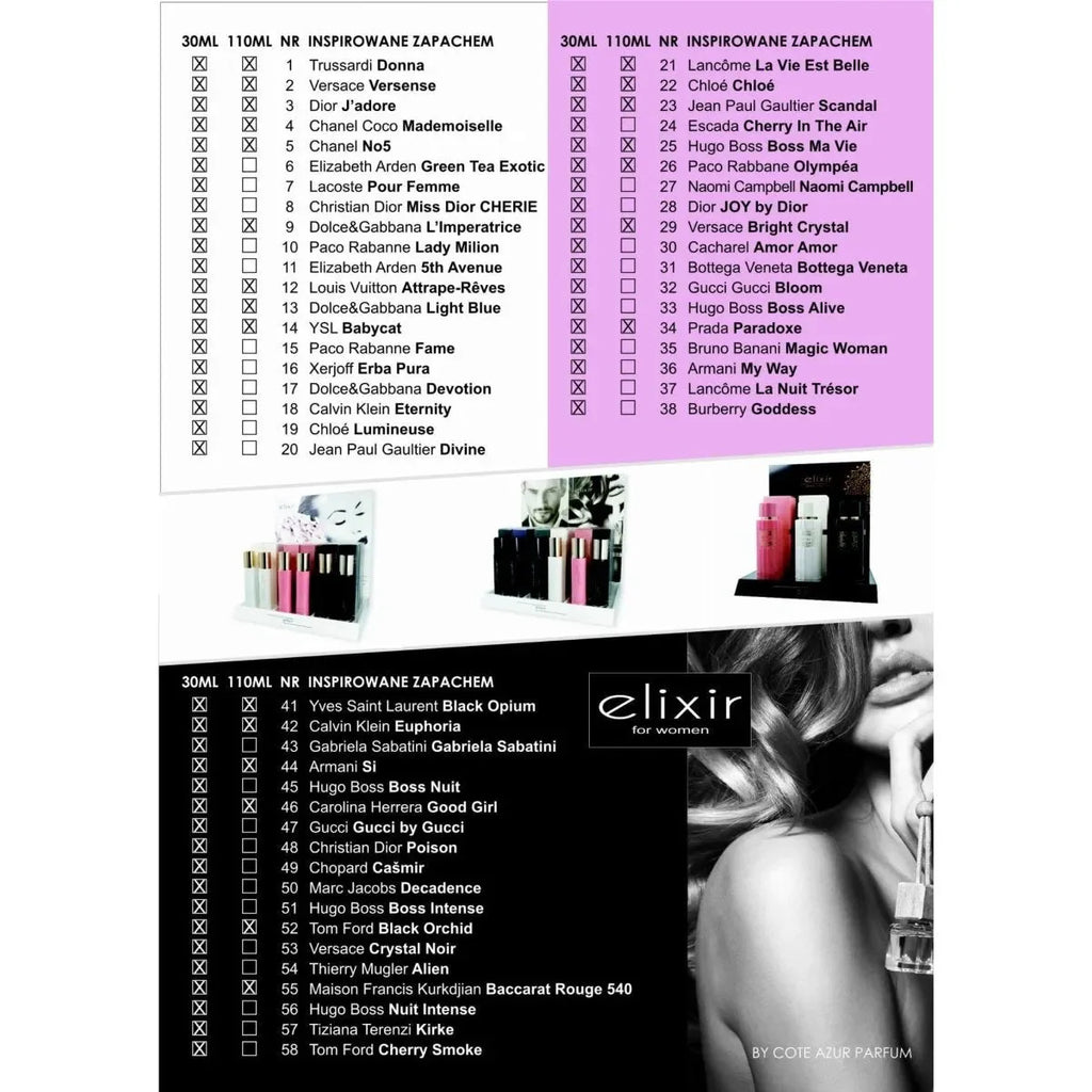 ELIXIR WOMAN Moteriški kvepalai(pasirinkite kvapą) 30 ml. - kvapai - Damų Kampelis